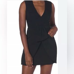 NWT BCBGMaxAzria Black Clare Mini Cocktail Dress with Pockets